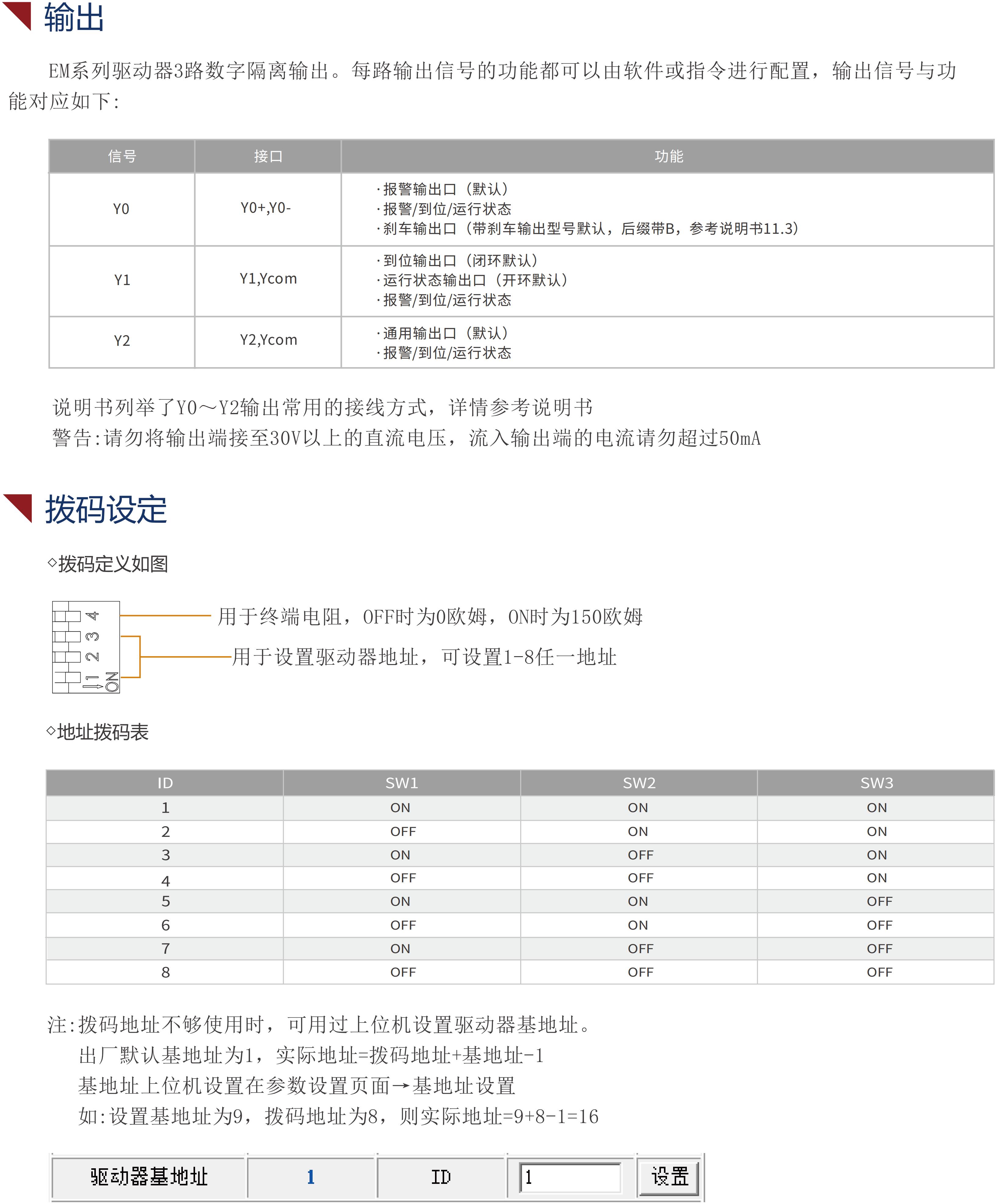 EMxxC步进驱动器（带CANopen通讯）